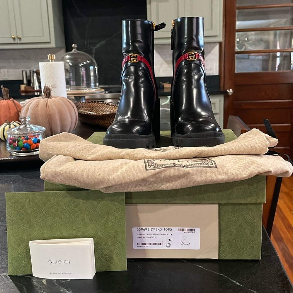 Gucci women’s ankle boot interlocking G size 36